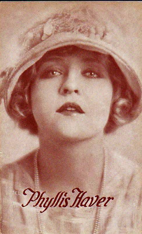 arcade-card-witzel-movie-star-phyllis-haver-head-back-slightly-looking-right-into-camera-with-bucket-hat